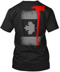 Firefighter Flag T-Shirt Made in the USA Size S to 5XL
