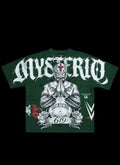 Mysterio's Heritage "Side By Side" 199X Oversized Tee in Deep Green Sz L In hand
