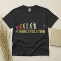 Fishing Evolution T Shirt Funny Angler Gift Fishing Tee Custom Year Top