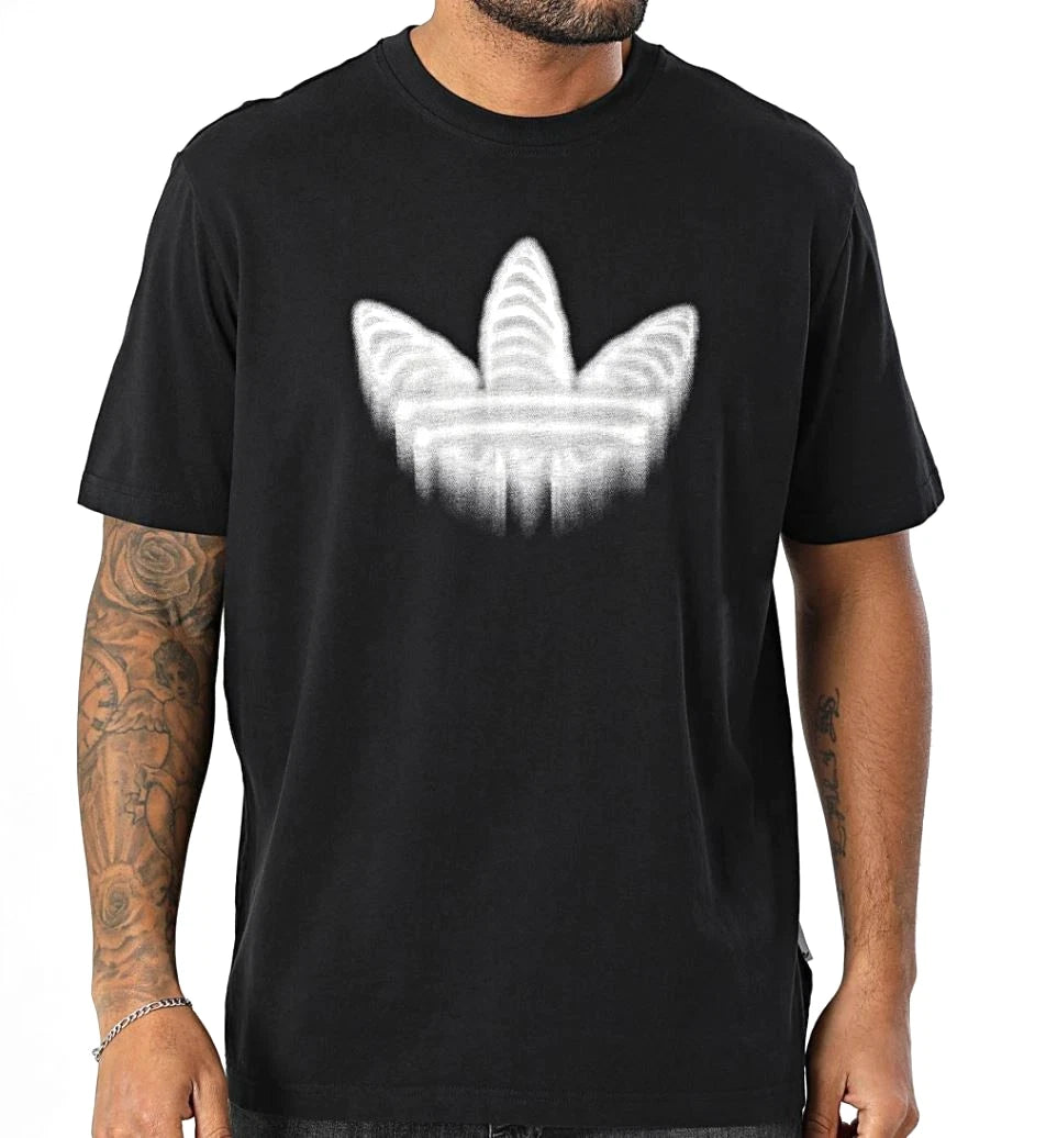NEW MEN'S ADIDAS ORIGINALS HALLOWEEN SKELETON TREFOIL SHIRT ~SIZE MEDIUM #JI5871