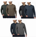 Rugged Elements Men's Sueded Long Sleeve Crew Tee 2-pack