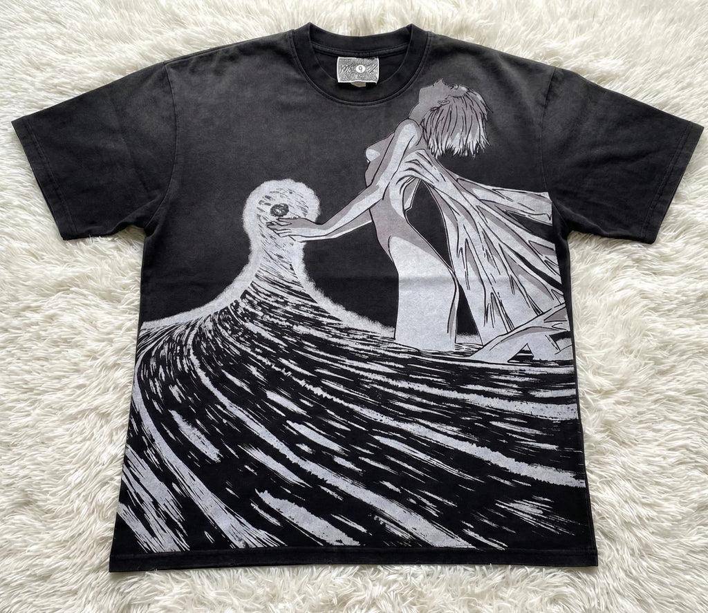 Evangelion Rei Ayanami Third Impact Distressed Heavy Cotton T-Shirt 330gsm