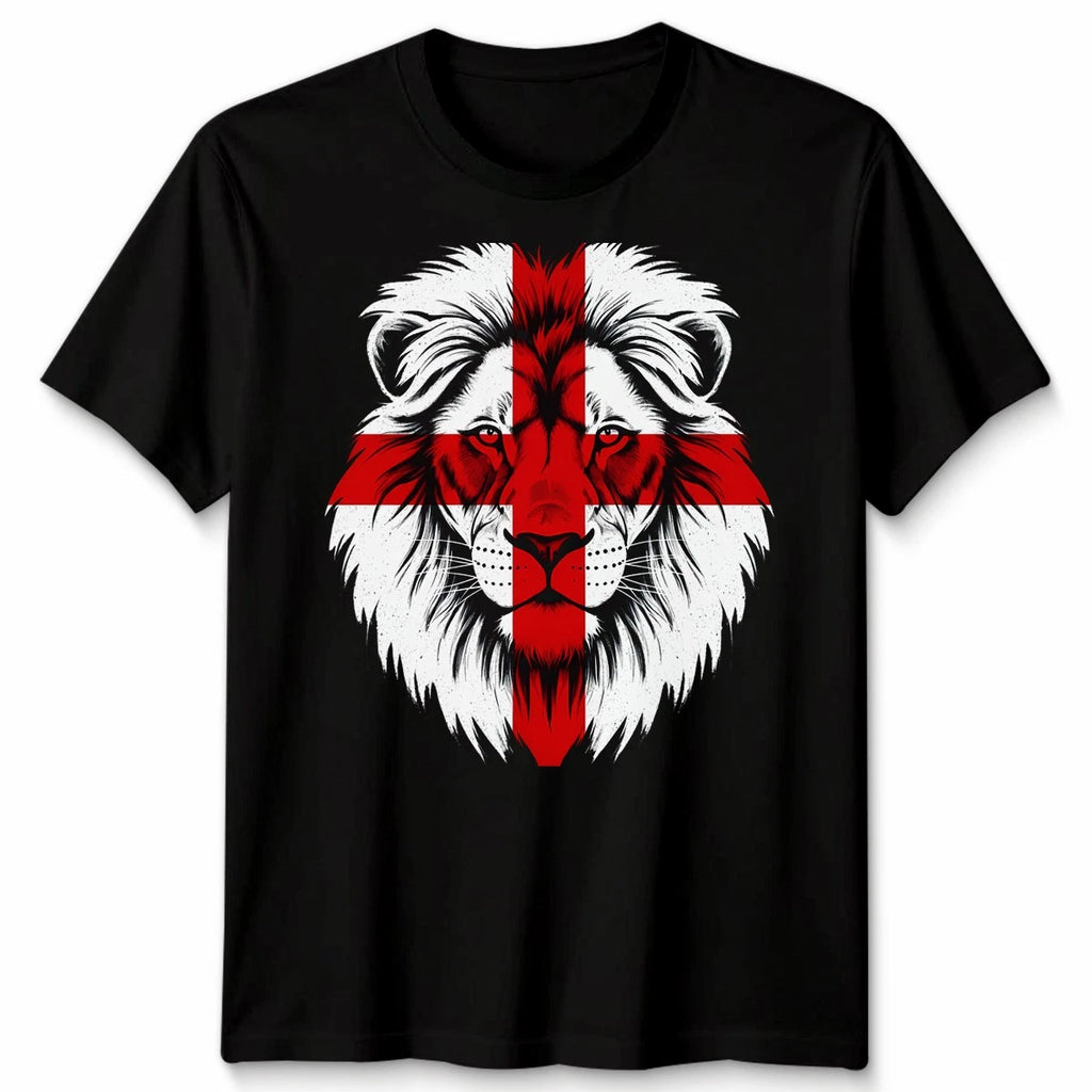 England Lion Unisex T Shirt England Flag Football Tee Graphic Top