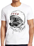 Laika Astronaut Dog Russia Drawing Art Gft Tee T Shirt M444