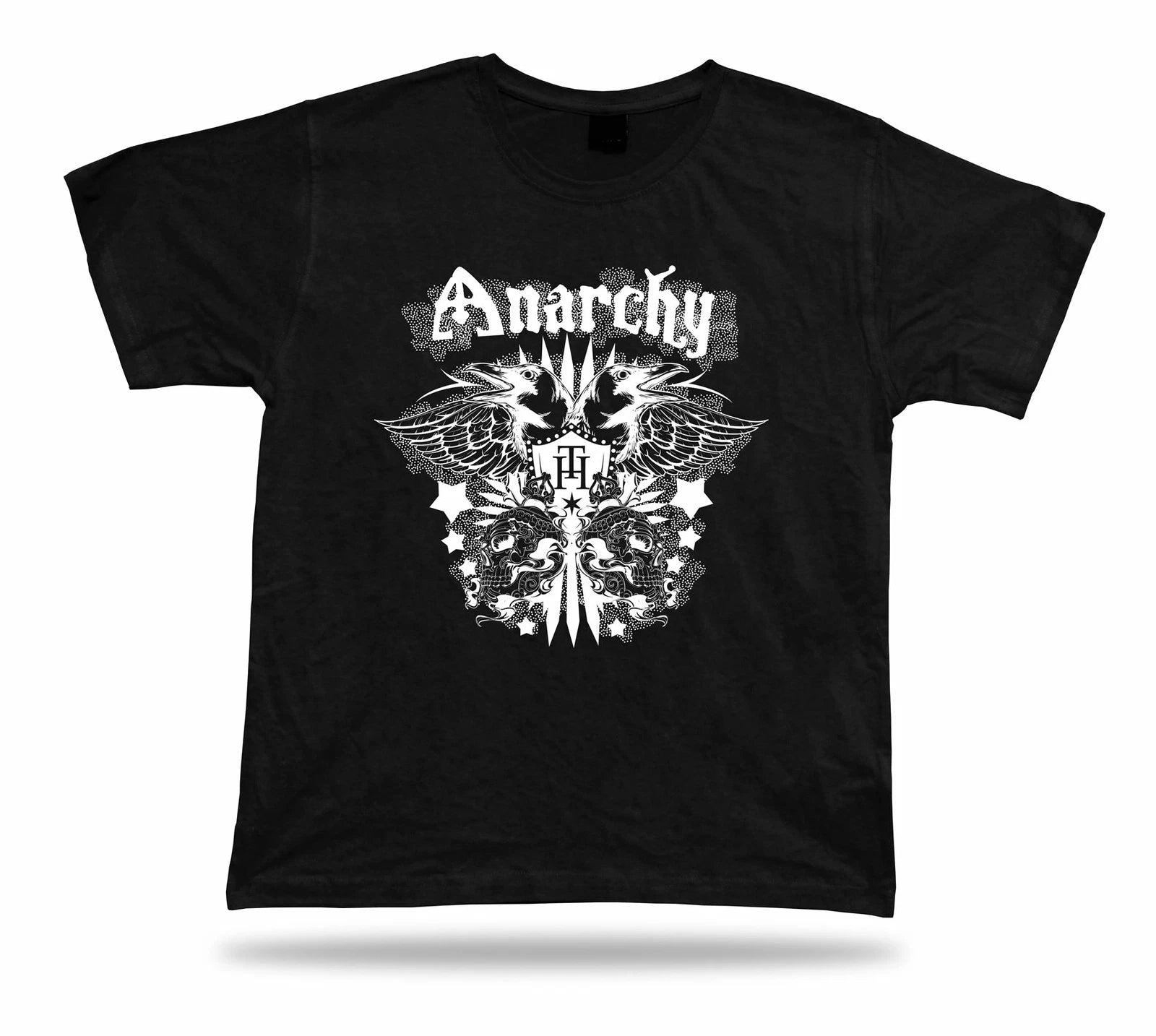 Tshirt Tee Shirt Birthday Gift Idea Anarcy Ravens Skulls Heraldy Haraldy Stylish