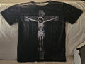 JESUS CHRIST ON THE CROSS CRUCIFIX HOPE SACRIFICE RELIGIOUS RELIGION T-SHIRT