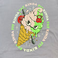 Kinda Fit Kinda Fat Apparel Mens XL Purple Ice Cream Graphic T-Shirt Cotton Gym