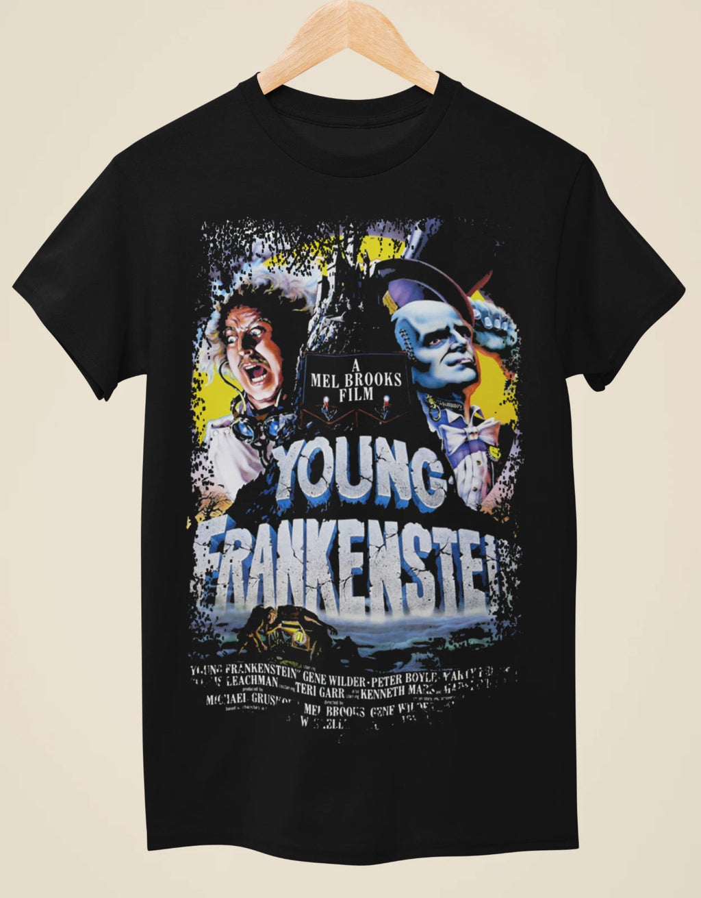 Young Frankenstein - Movie Poster Inspired Unisex Black T-Shirt