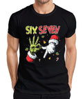 SIX SEVEN Grinch Italian Brain Red 6 7 Hand Sign Christmas Meme Mens T-Shirt