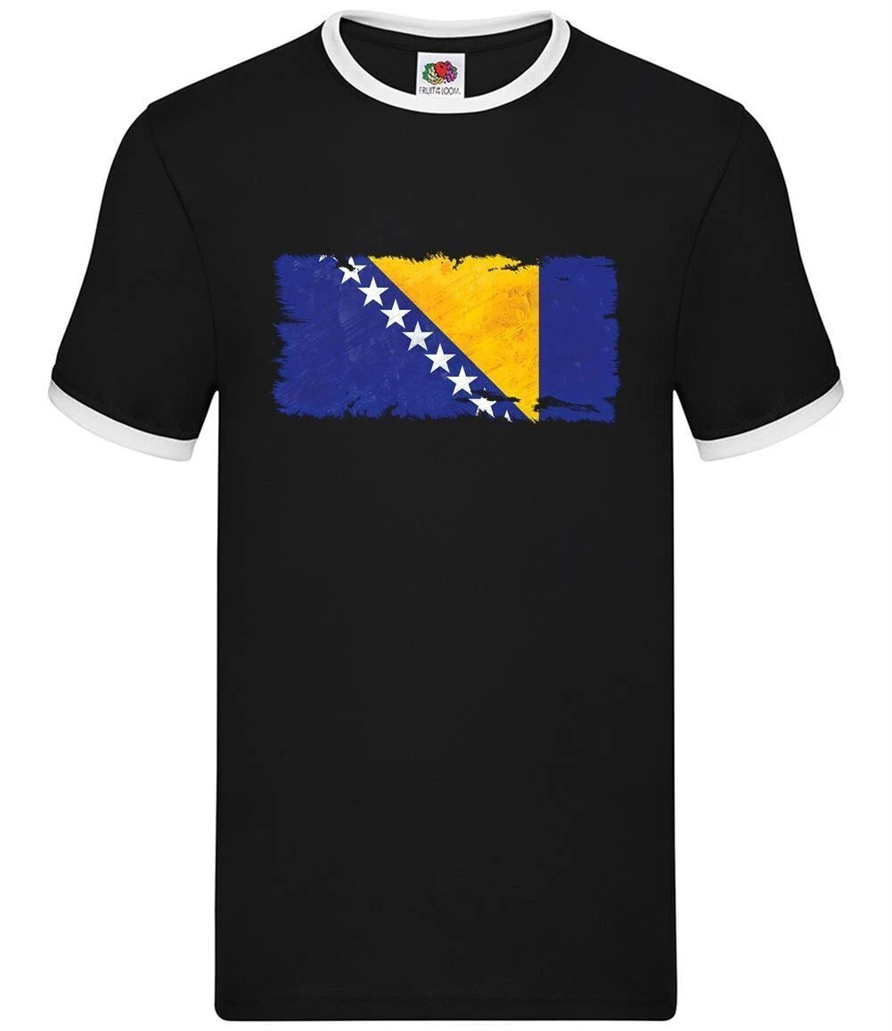 Bosnia E Erzegovina Grunge Stile Bandiera - Uomo Suoneria - Bosniaco Love Live
