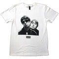 Oasis T-Shirt Noel Liam Gallagher Photo Official Band New White