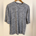Eddie Bauer heather gray cotton tee shirt sleeves crewneck outdoors casual SZ M