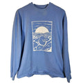 The Tubbo Moment Benson By The Sea Duck Long Crew Shirt Graphic Blue Cotton L
