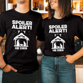 Spoiler Alert He Dies T-Shirt Funny Jesus Nativity Christian Xmas Gift T-5117