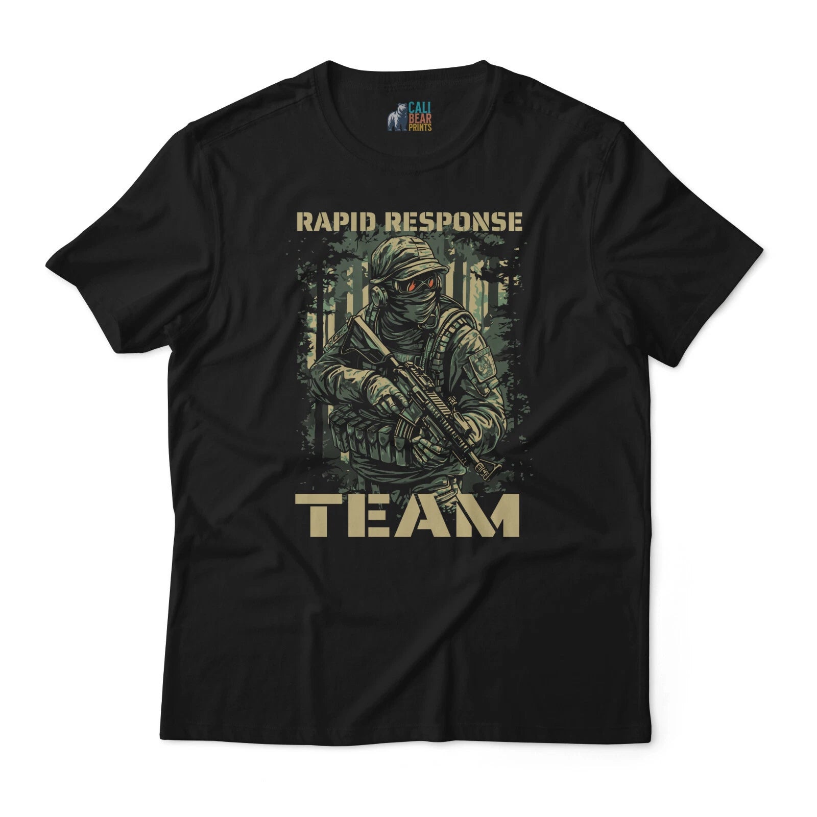 Rapid Response Team Tactical T-Shirt - Military Design Graphic Tee