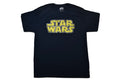 Star Wars Mens Star Wars Distressed Print Simple Graphic Navy Blue Shirt New L