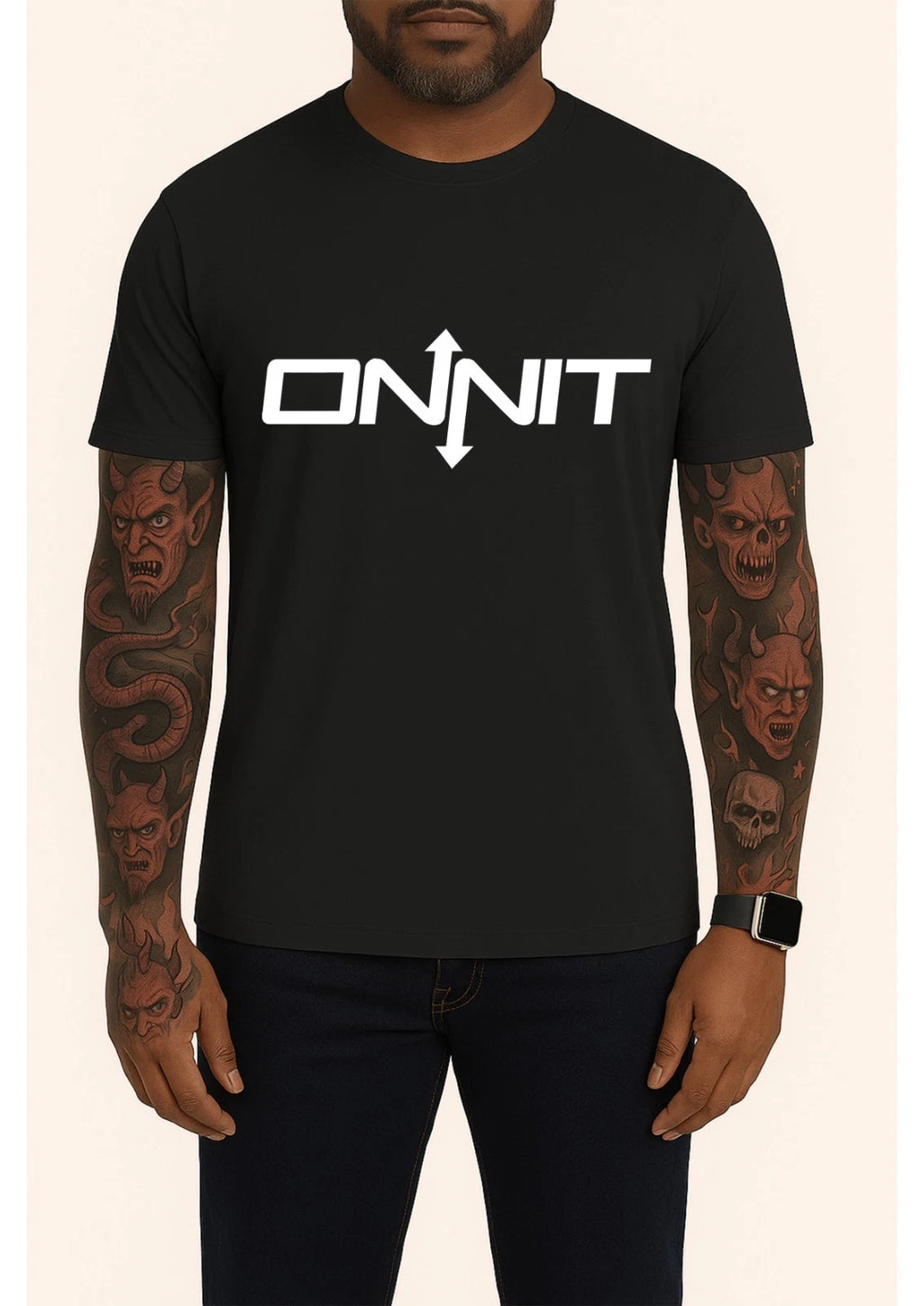 Onnit Black T Shirt Fitness Gym Training Logo Graphic Tee Joe Rogan Podcast