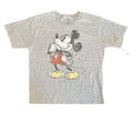 Men’s gray simple classic Mickey Mouse graphic VTG look distressed resort NWT XL