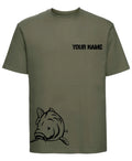 Carp Fishing Hunter T-Shirt Personalised Catfish Angling Tshirt Funny Tee Father