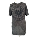Affliction Shirt Mens 2XL  XXL Gray Winged Cross