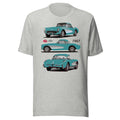 1957 vette C1 Cascade Green Antique American Classic Car Art t-shirt