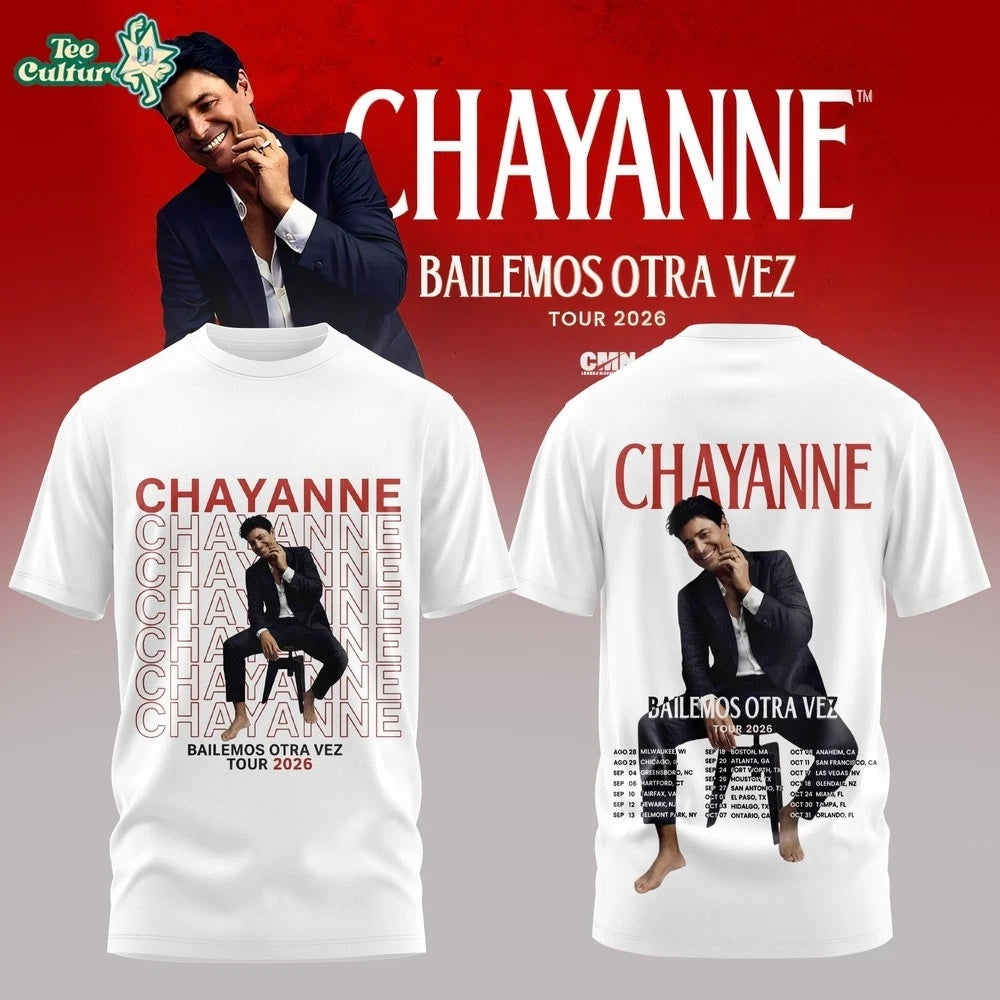 Chayanne Bailemos Otra Vez 2026 Tour Tee Shirt Fanmade Latin Concert Vintage HOT