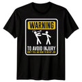 Mens Worker Injury Warning Funny Fathers Day T-Shirt Tee Best Dad Ever Papa #FD