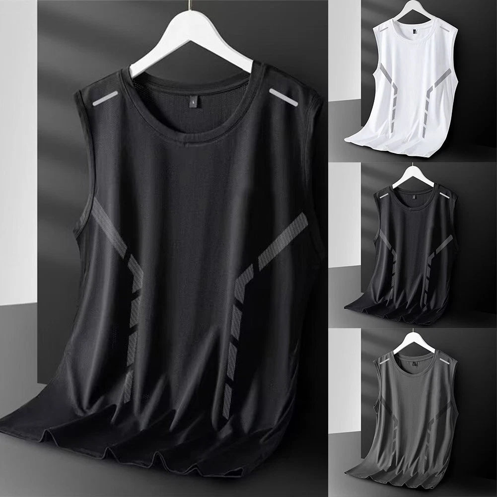 Stylish yet Functional Men's Gym Vest Ideal for All Types of Fitness Activities