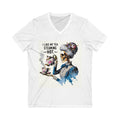 Skull Tea Lovers Tee Shirt, Trendy V-Neck Tshirt, Unisex Graphic Top, Halloween