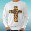 Felpa Man Light Sweater White " Cross Spotted Fashion " Road To Happiness