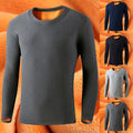 Stylish Mens Long Sleeve Pullover Tops with Thermal Insulation for Cold Weather