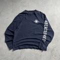 Abercrombie & Fitch Muscle Fit Long Sleeve  Shirt Mens XL Sleeve Hit Navy Y2K