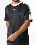 RARE! NEW MEN'S ADIDAS ORIGINALS TREFOIL JACQUARD SHIRT ~SIZE XL  #JW587 BLACK