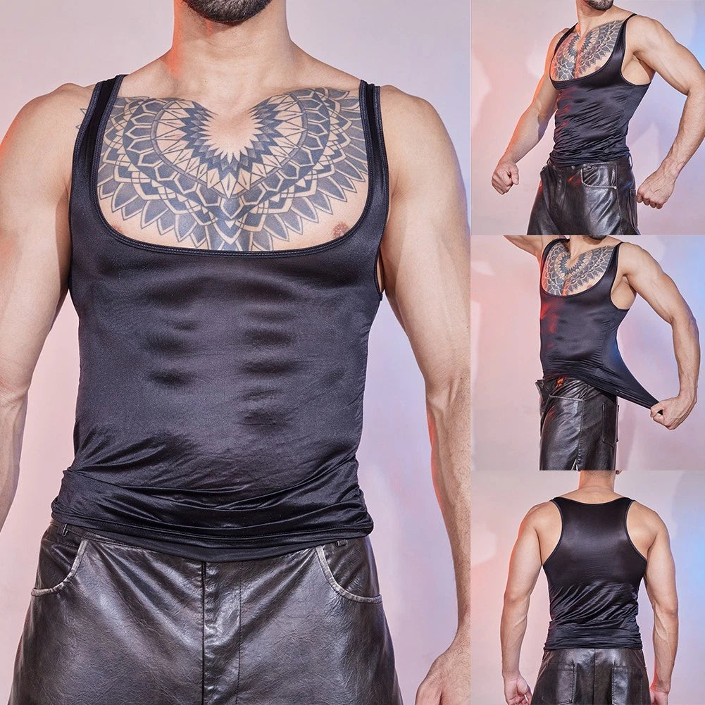 Stylish U Neck Sleeveless Tank for Men Perfect for Bodybuilding Events