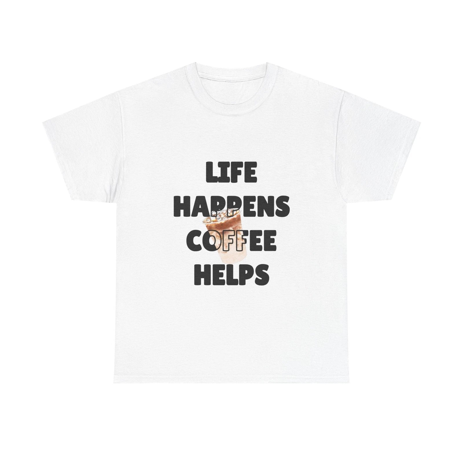 Unisex Heavy Cotton Tee  Modern Design T-shirt (54)