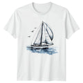 Sailing Boat T-Shirt Ocean Nautical Nature Gift For Him And Her