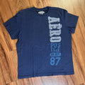 Aeropostale Navy Blue Vtg Y2K  Grunge T-shirt Men XL