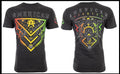 AMERICAN FIGHTER Heather Black ALBERTA Athletic Graphic T-shirt NWT