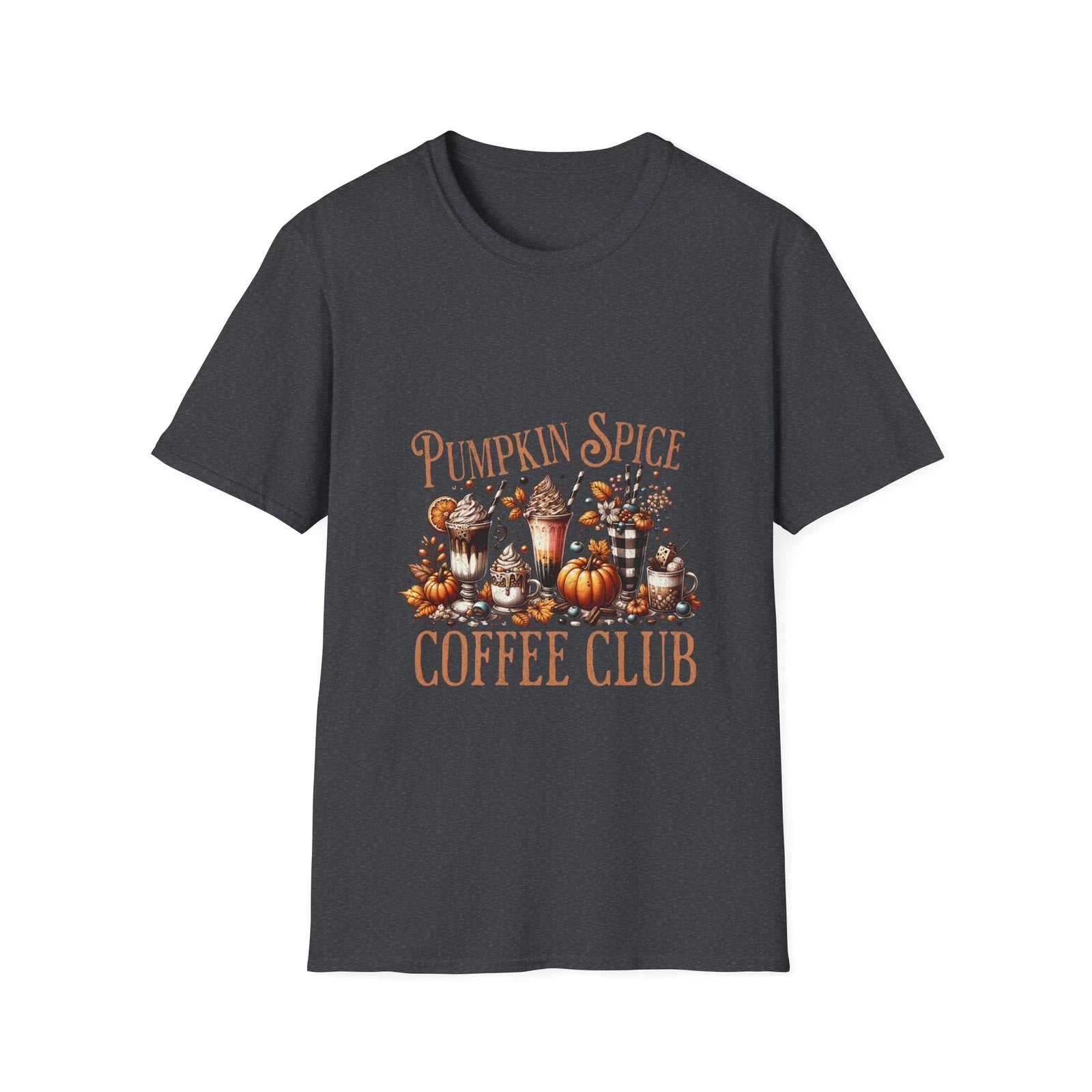 Pumpkin Spice Coffee Club Fall Pumpkins Unisex Softstyle T-Shirt