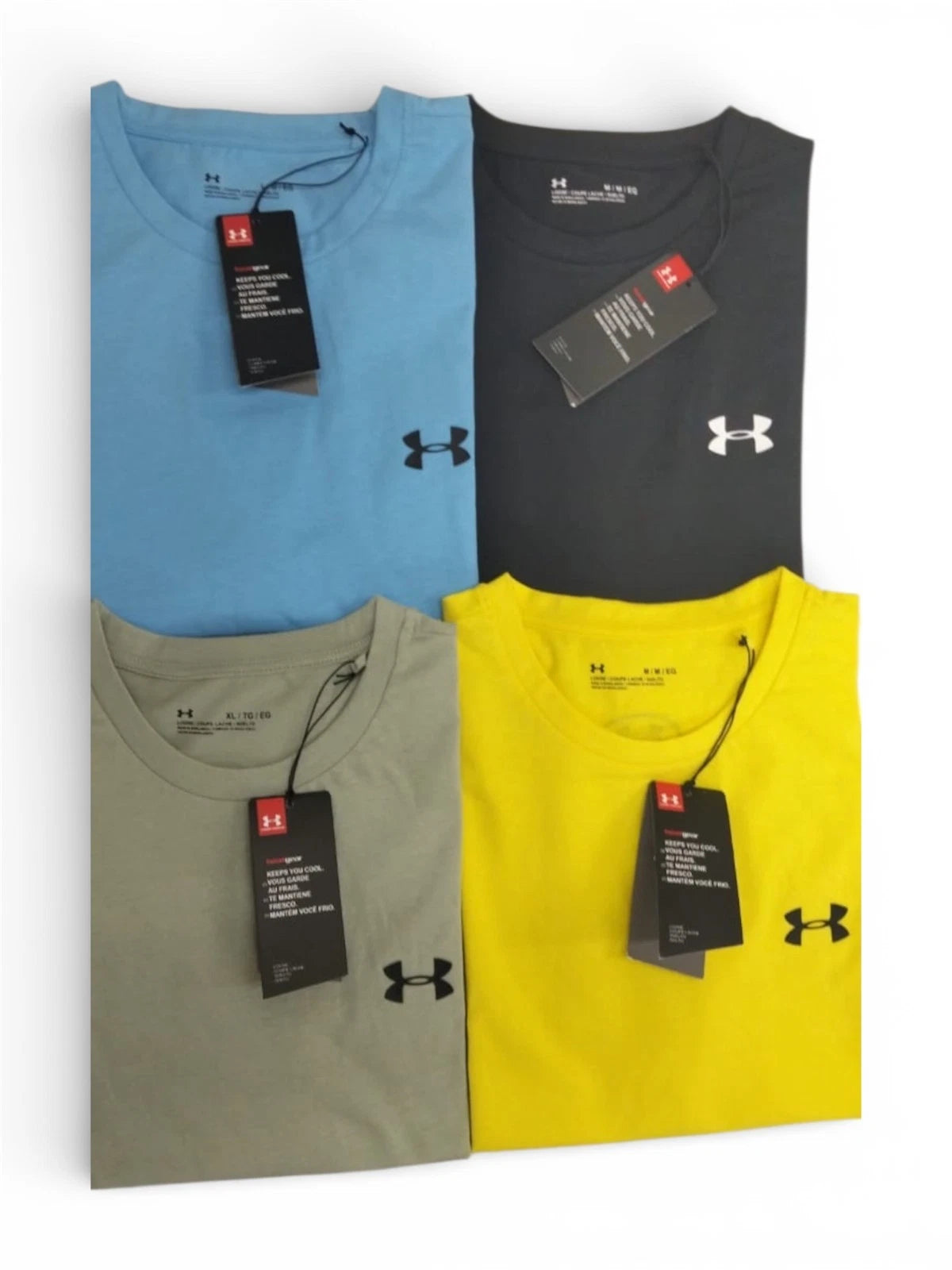 Mens Under Armour Cotton Short Sleeve T-shirt size M to XXL, BNWT