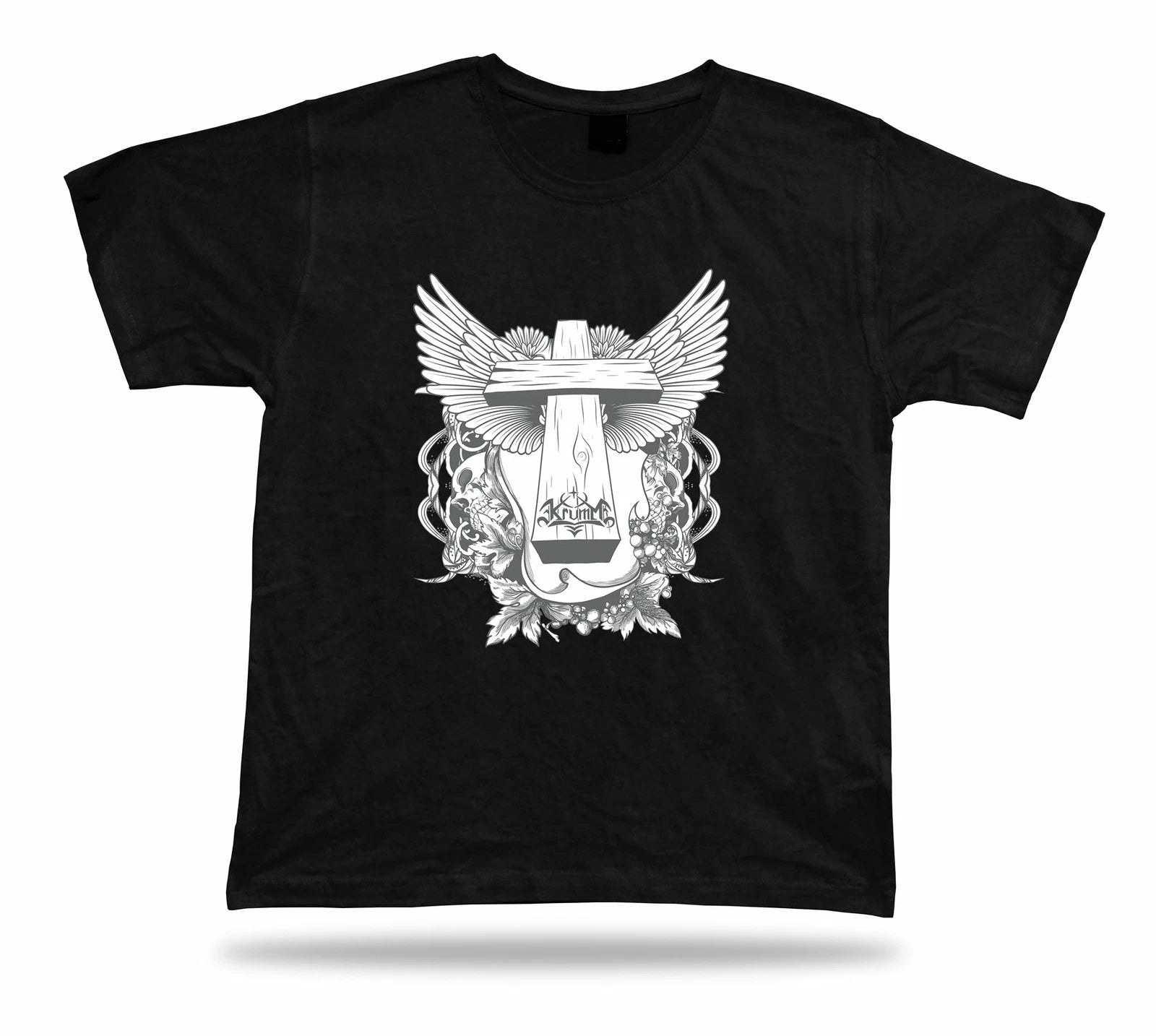 Cross wigns and Skeleton Skull Floral t shirt tee stylish modern design apparel
