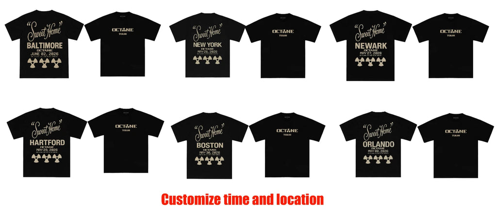 DON TOLIVER OCTANE Tour 2026 Tee Merch, T-shirt Reprint Custom time and location