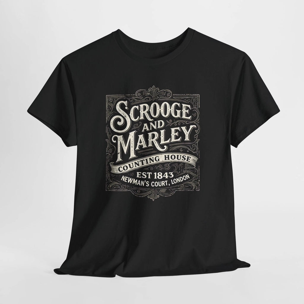 Scrooge and Marley Victorian Logo Tee, A Christmas Carol, Holiday Tee