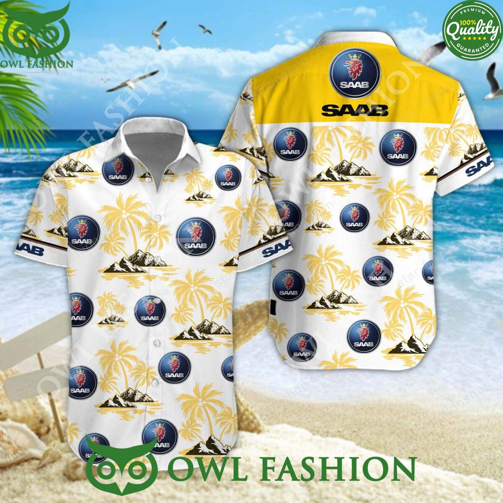 Saab Automobile Hawaiian Shirt Shorts