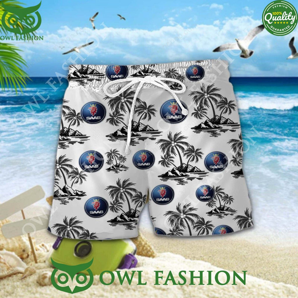 Saab Automobile Hawaiian Shirt Shorts