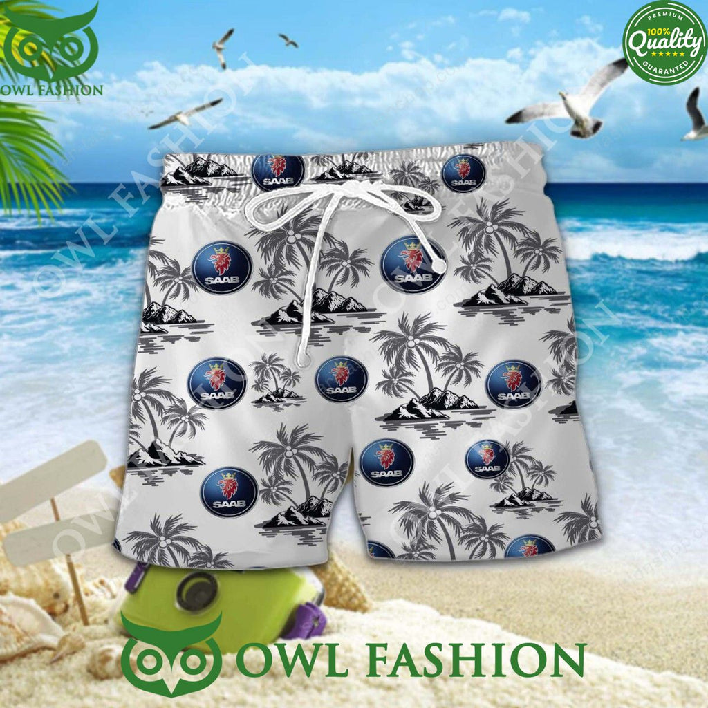 Saab Automobile Hawaiian Shirt Shorts