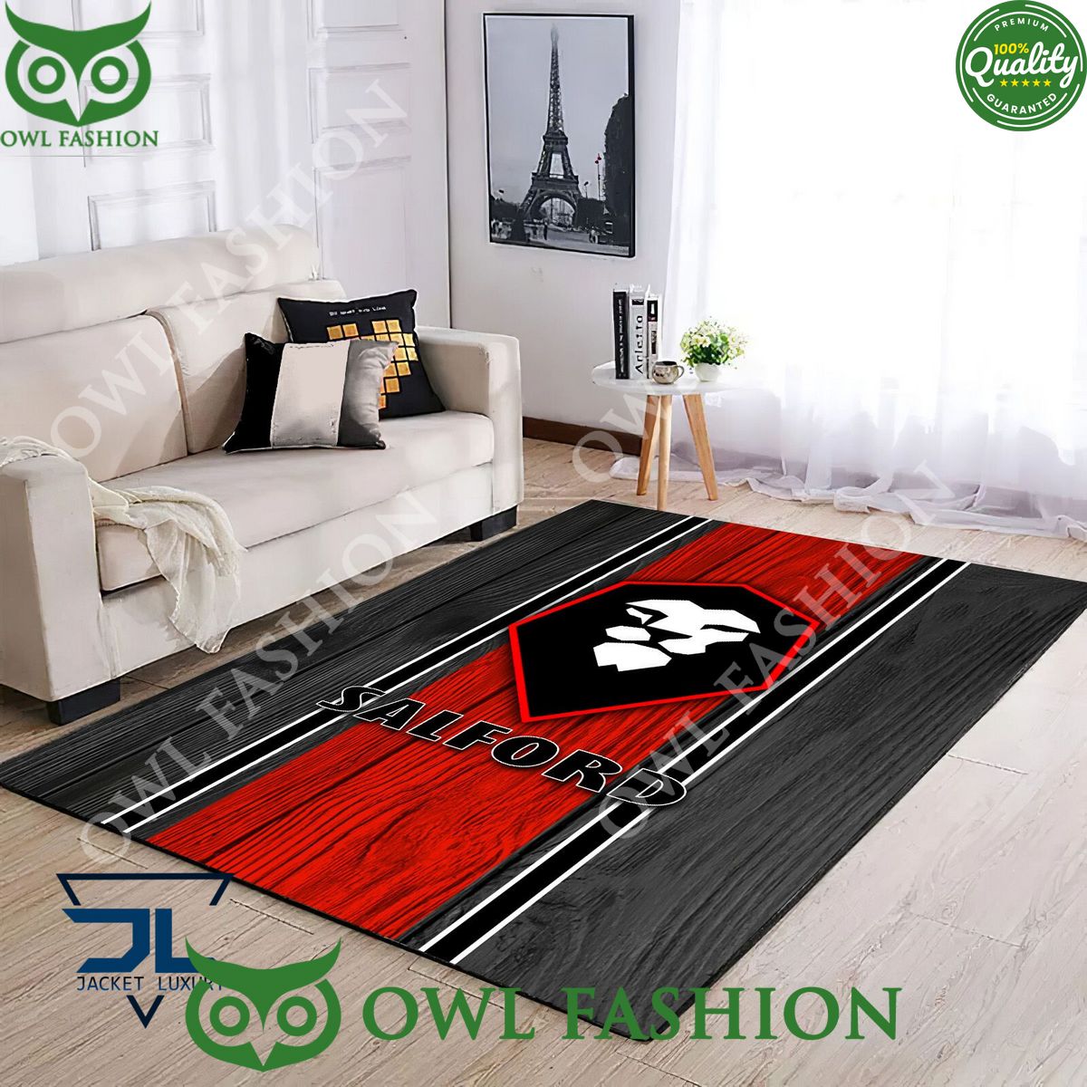Salford City EFL Football Living room Rug Carpet Decor