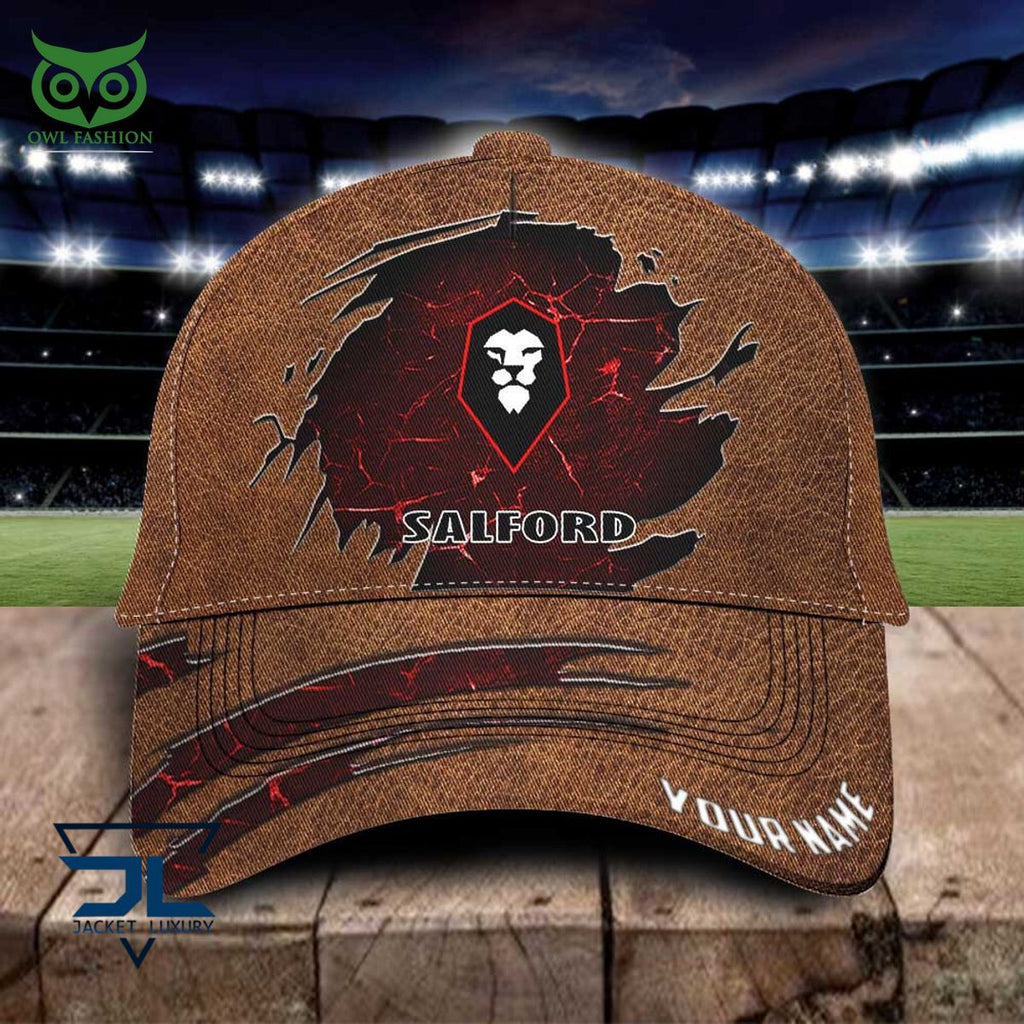 Salford City EFL Personalized Leather Classic Cap