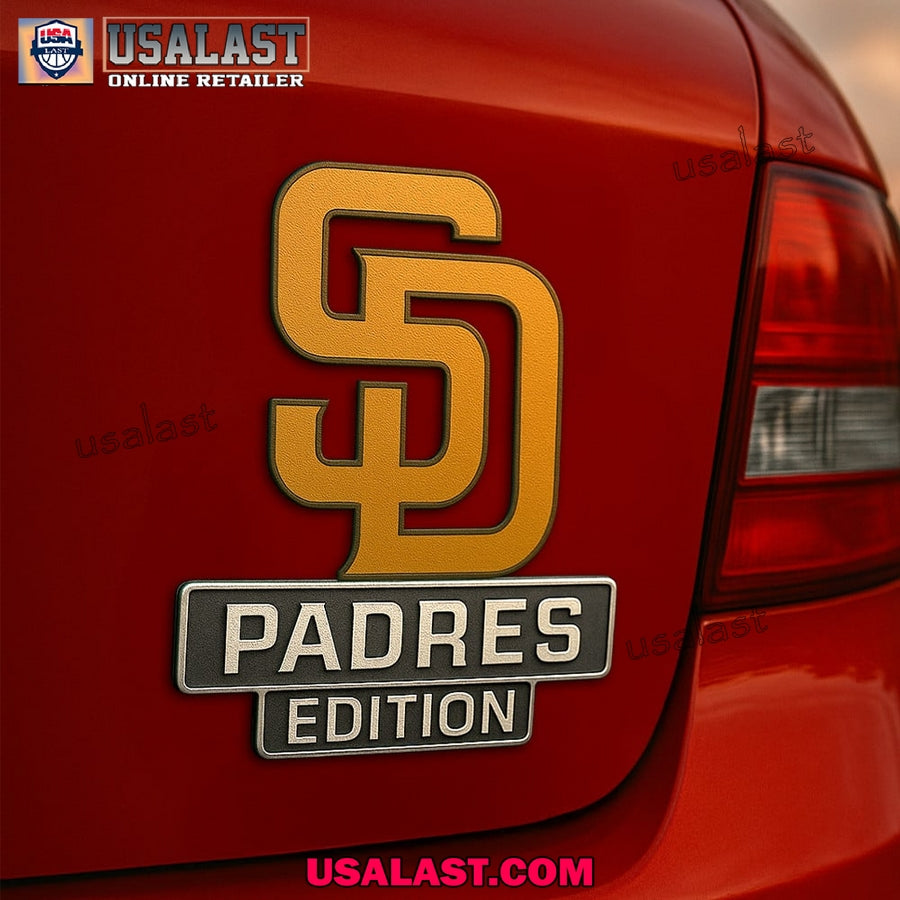 San Diego Padres Car Emblem Custom 3D Badge