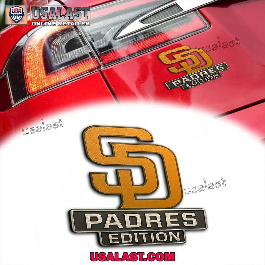 San Diego Padres Car Emblem Custom 3D Badge